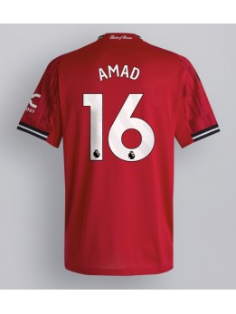 Manchester United Amad Diallo #16 Domaci Dres 2025-26 Kratak Rukavima Manchester United Amad Diallo #16 Domaci Dres 2025-26 Kratak Rukavima